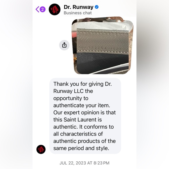 YSL Chevron Wallet - Picture 8 of 8